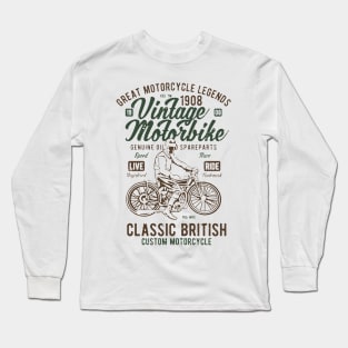 Vintage Motorbike Long Sleeve T-Shirt